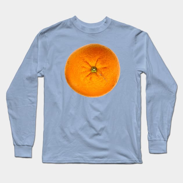 Fruit, Fresh Orange Long Sleeve T-Shirt by badlydrawnbabe